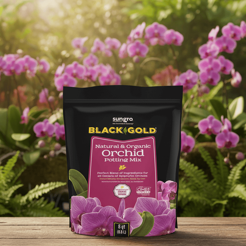 Mélange d'orchidées Black Gold pour rempotage d'orchidées | Mélange d'orchidées