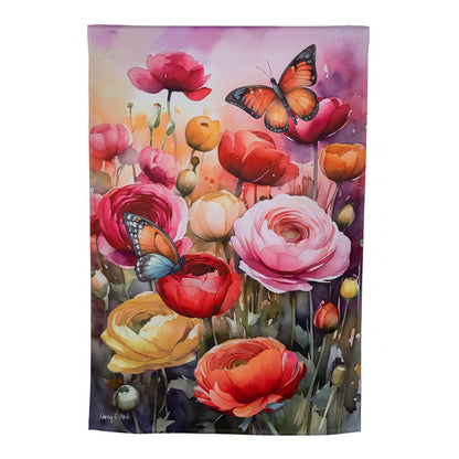 Sunset Garden Suede House Flag - Tampa Home & Garden Store