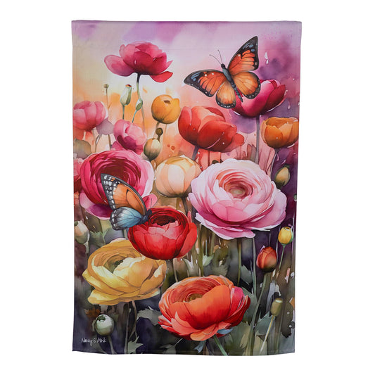 Sunset Garden Suede House Flag - Tampa Home & Garden Store
