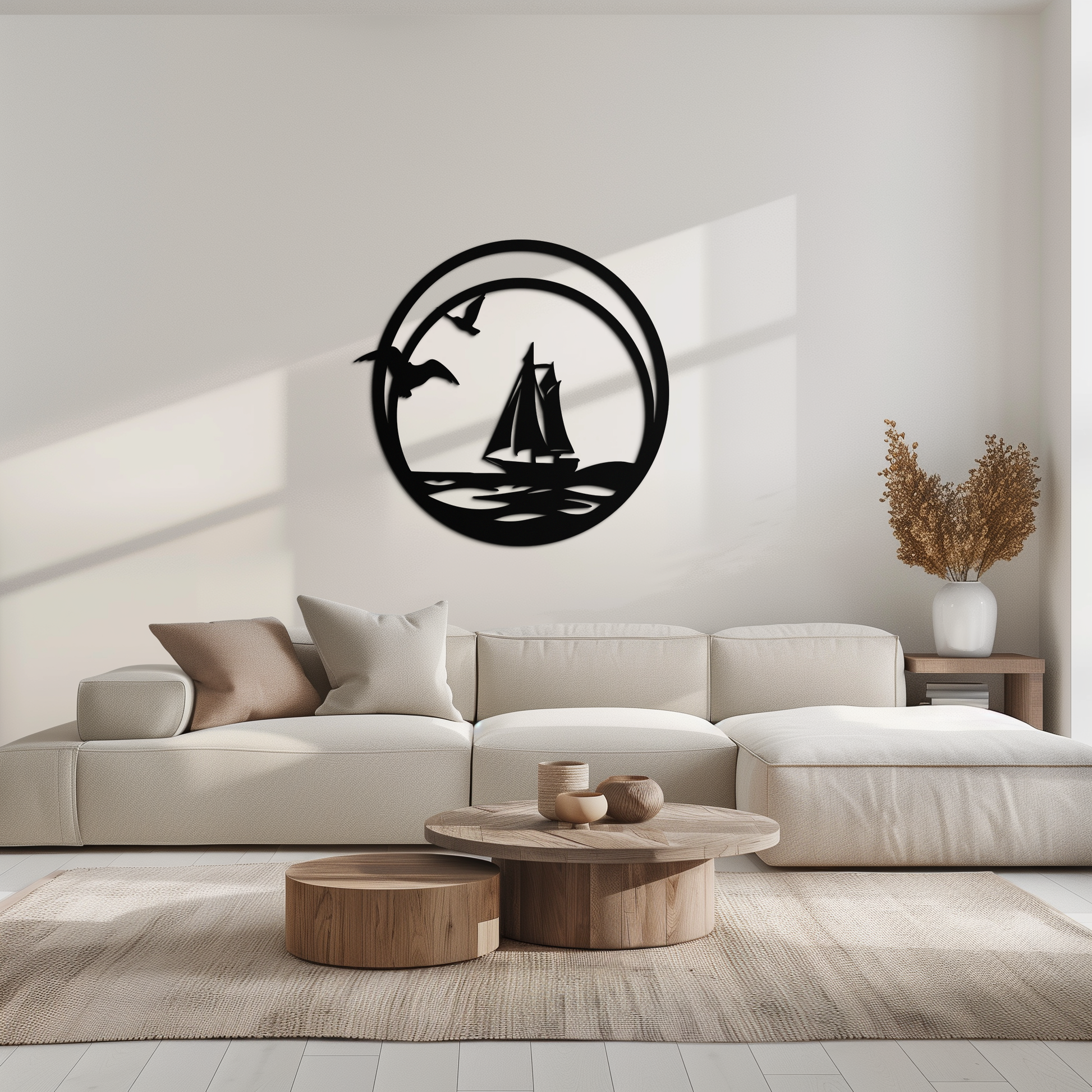 Sunset Silhouette Metal Wall Art - Mountain and Tree Steel Landscape Decor- KAF480 - Tampa Home & Garden Store