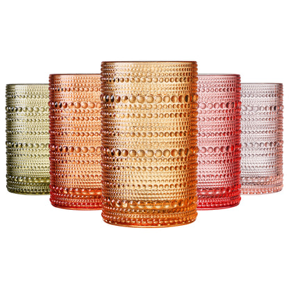 Fortuna Hobnail Highball Glasses Set of 5