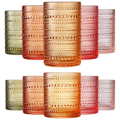 Fortuna Hobnail Lowball and Highball Sets