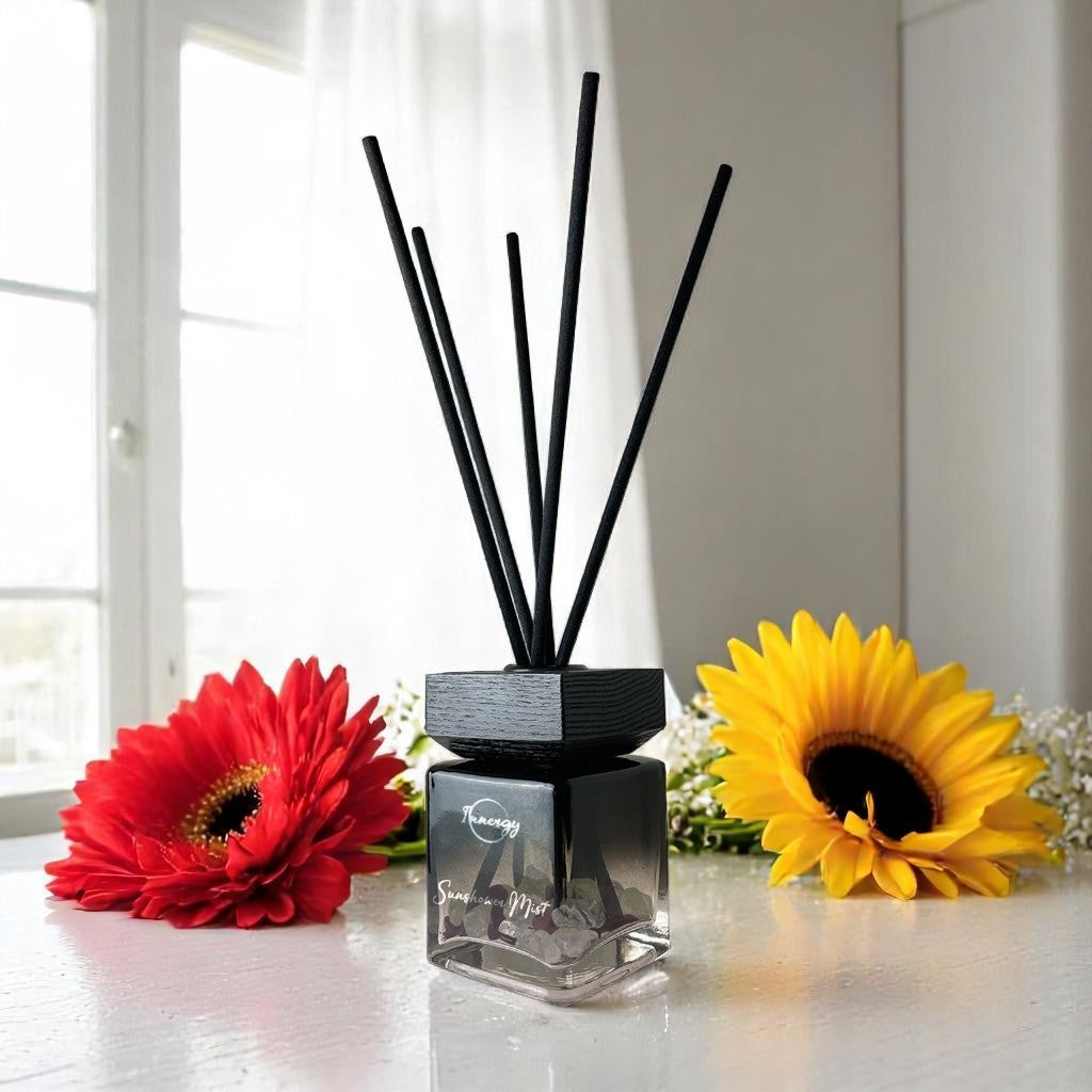Sunshower Mist Crystal-Enhanced Reed Oil Diffuser, 100ml - Tampa Home & Garden Store