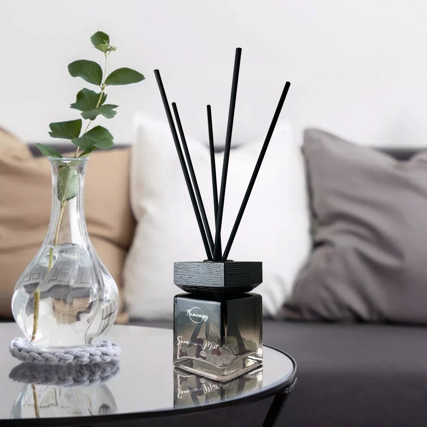 Sunshower Mist Crystal-Enhanced Reed Oil Diffuser, 100ml - Tampa Home & Garden Store