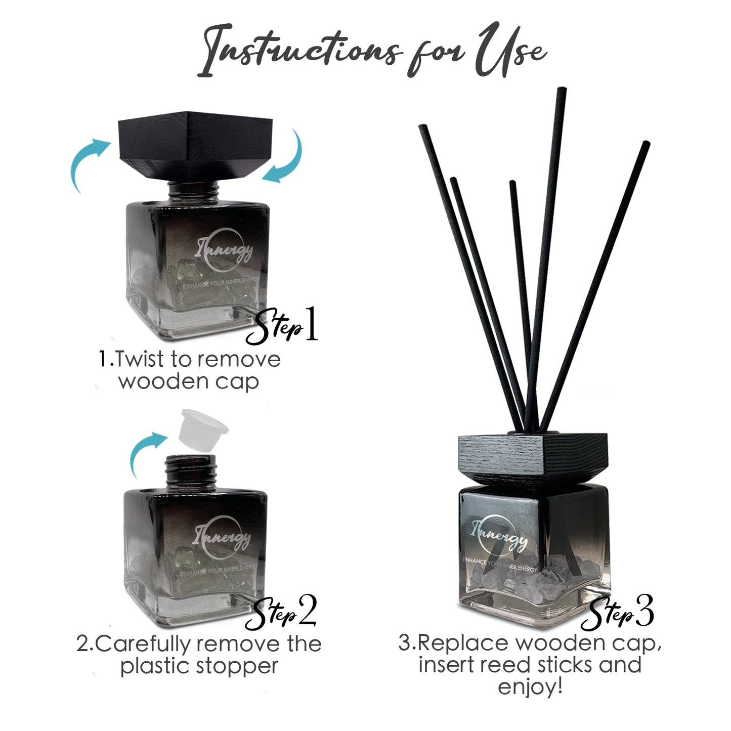Sunshower Mist Crystal-Enhanced Reed Oil Diffuser, 100ml - Tampa Home & Garden Store