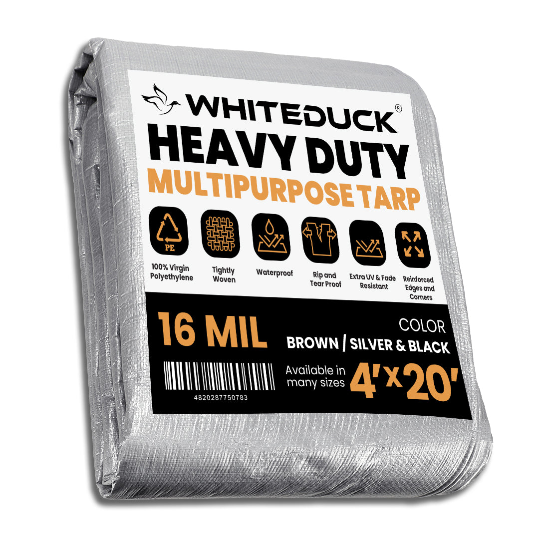 Super Heavy Duty Poly Tarp Cover Thick 16 Mil, 8 oz - Tampa Home & Garden Store
