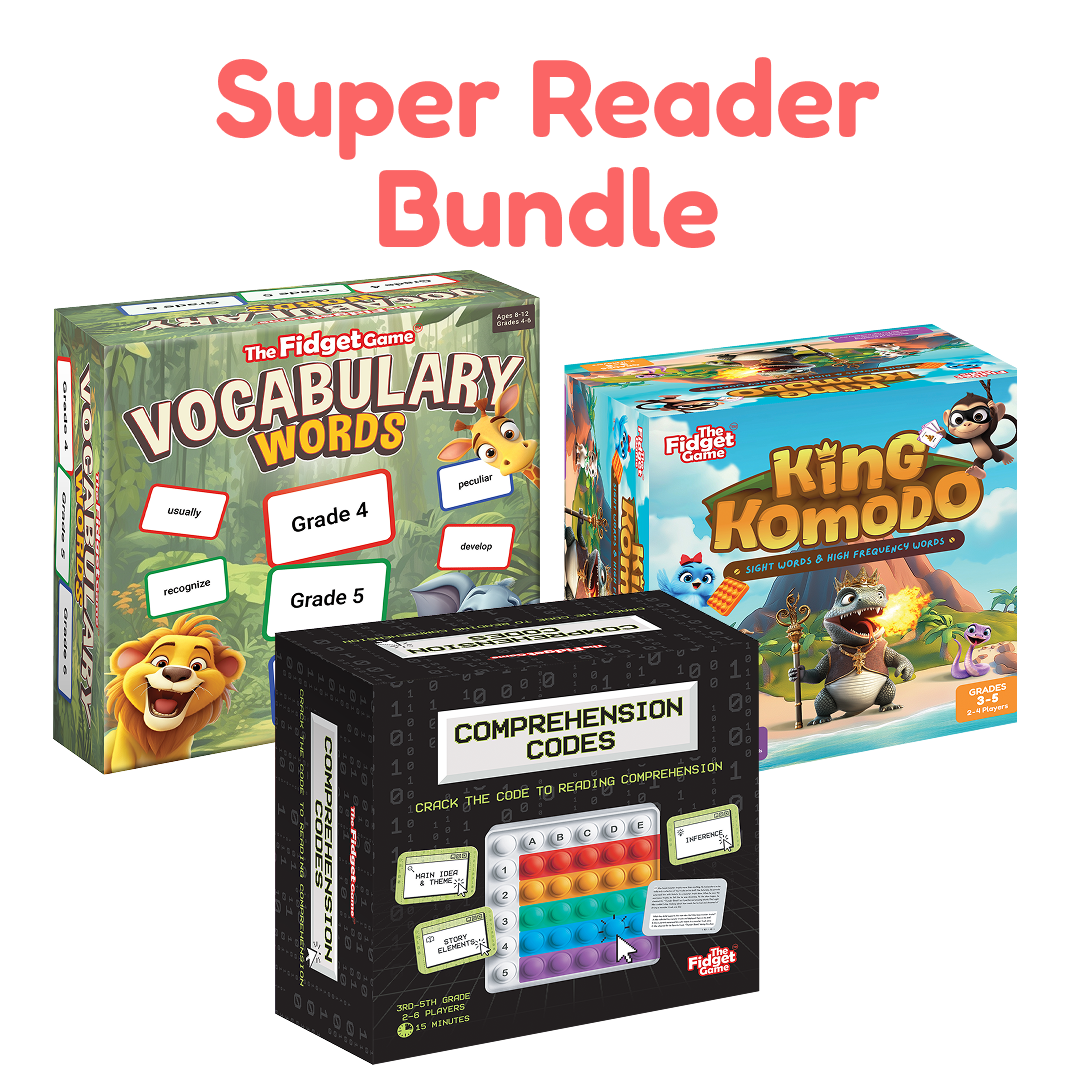 Super Reader Bundle 3 The Fidget Games reading toys set on Tampa Home & Garden Store