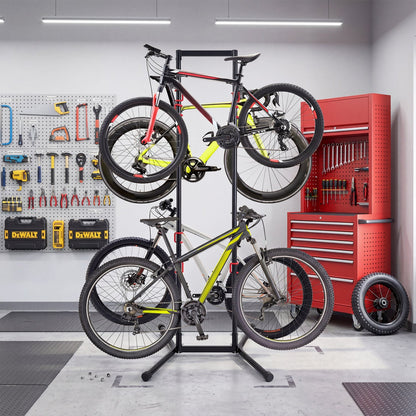 4-Bike Vertical Storage Rack with Adjustable Arms