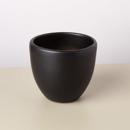 Liberty Bell Planter by House Plant Shop, black ceramic pot with matte finish, rim visible on Tampa Home & Garden Store