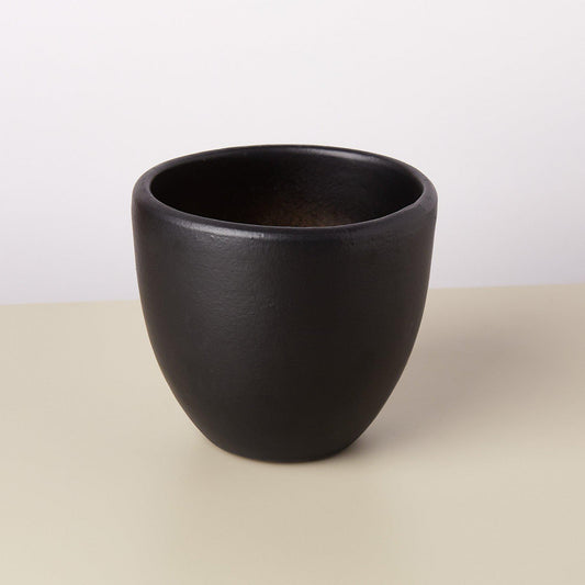Liberty Bell Planter by House Plant Shop, black ceramic pot with matte finish, rim visible on Tampa Home & Garden Store