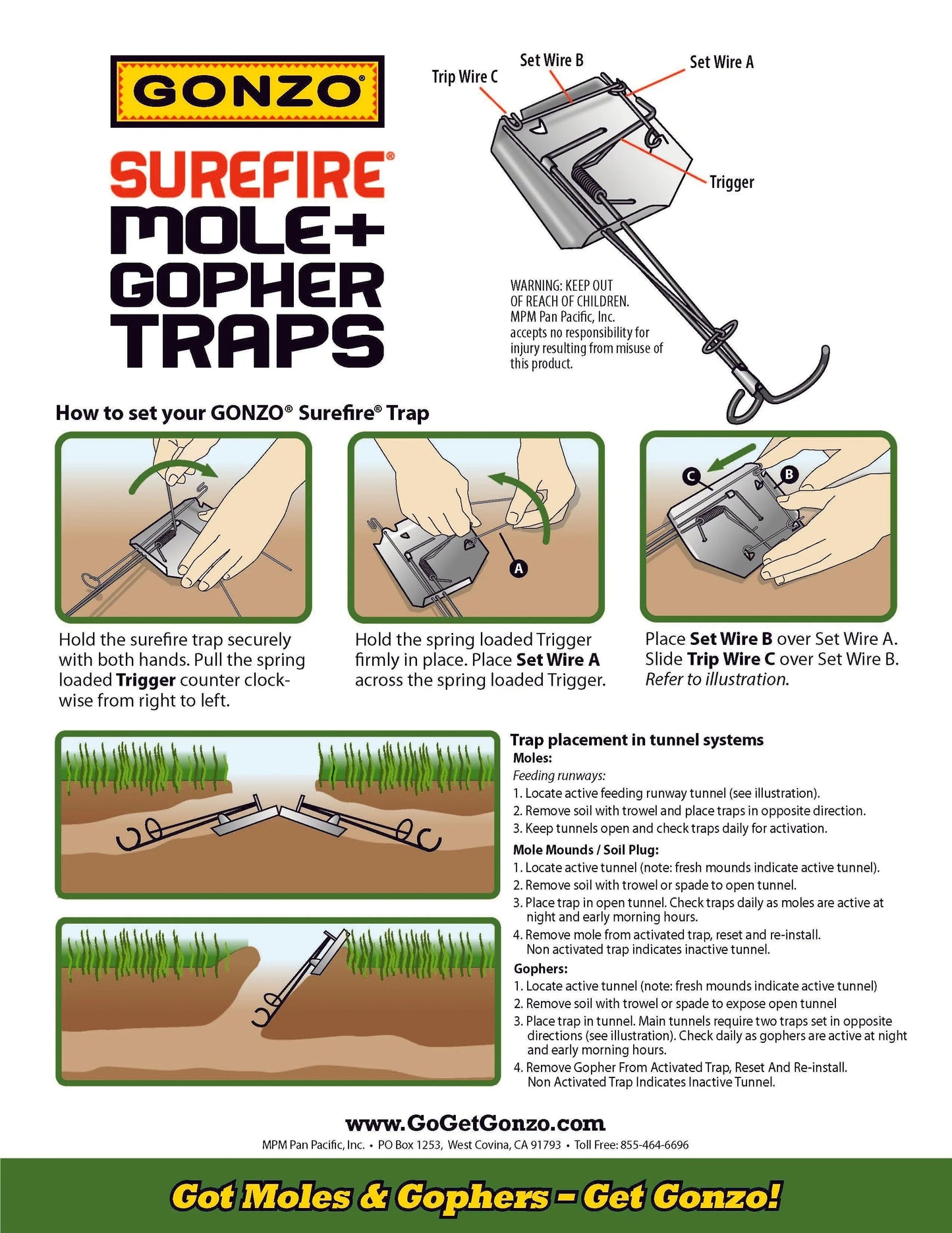 SureFire Gopher Trap - Tampa Home & Garden Store