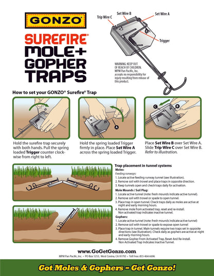 SureFire Gopher Trap - Tampa Home & Garden Store