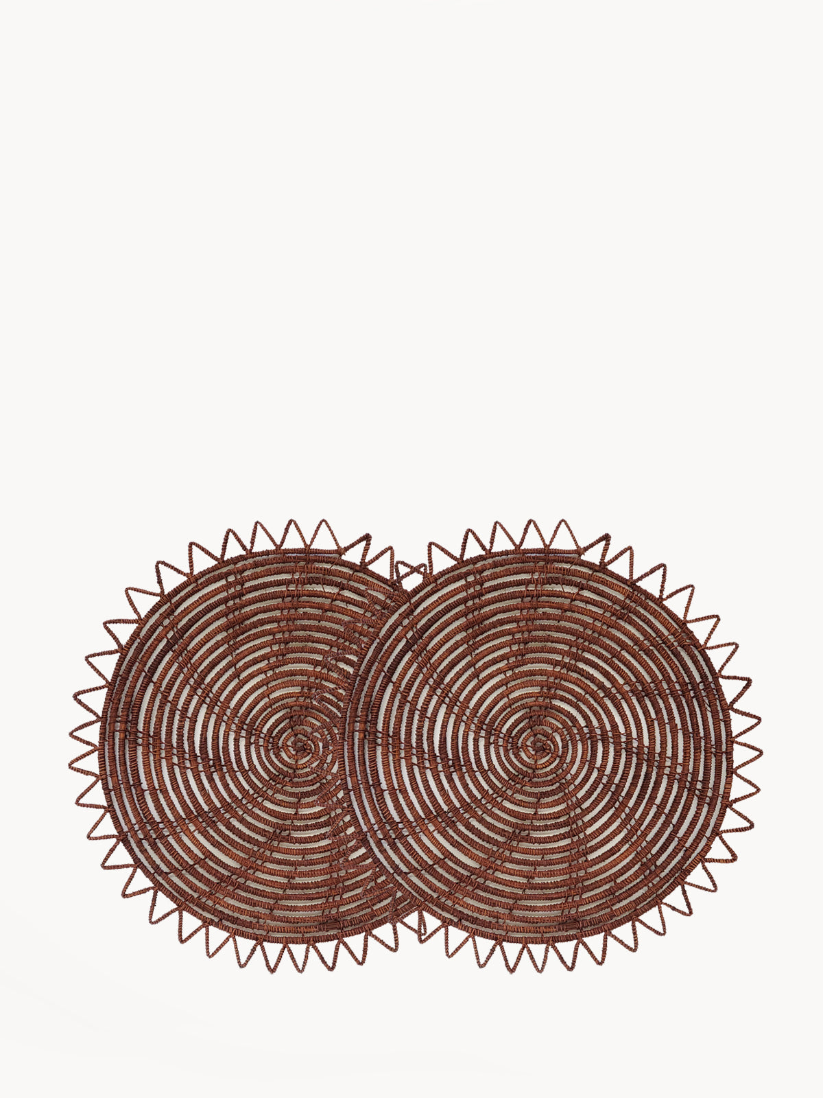 Surya Woven Palm Fiber Placemat - Brown (Set of 2) - Tampa Home & Garden Store
