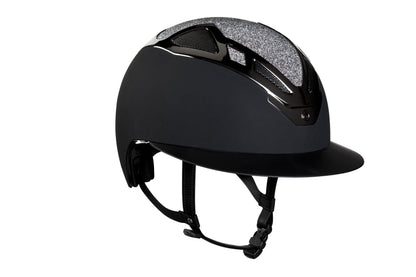 Suomy Apex Riding Helmet Bling Bling Black with glitter crown panels American Equus on Tampa Home & Garden Store