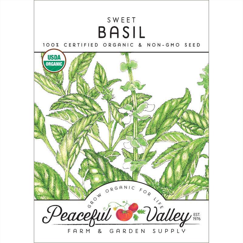 Sweet Basil Seeds (Organic) - Tampa Home & Garden Store