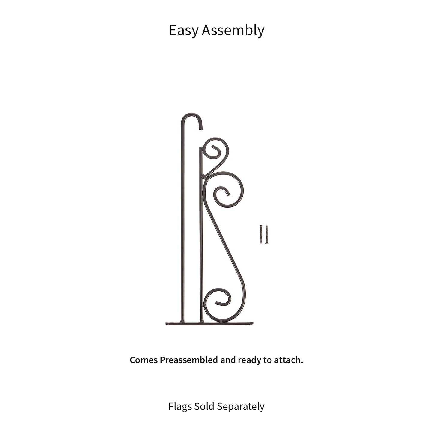 Swirl Wall-Mount Garden Flag Hanger - Tampa Home & Garden Store