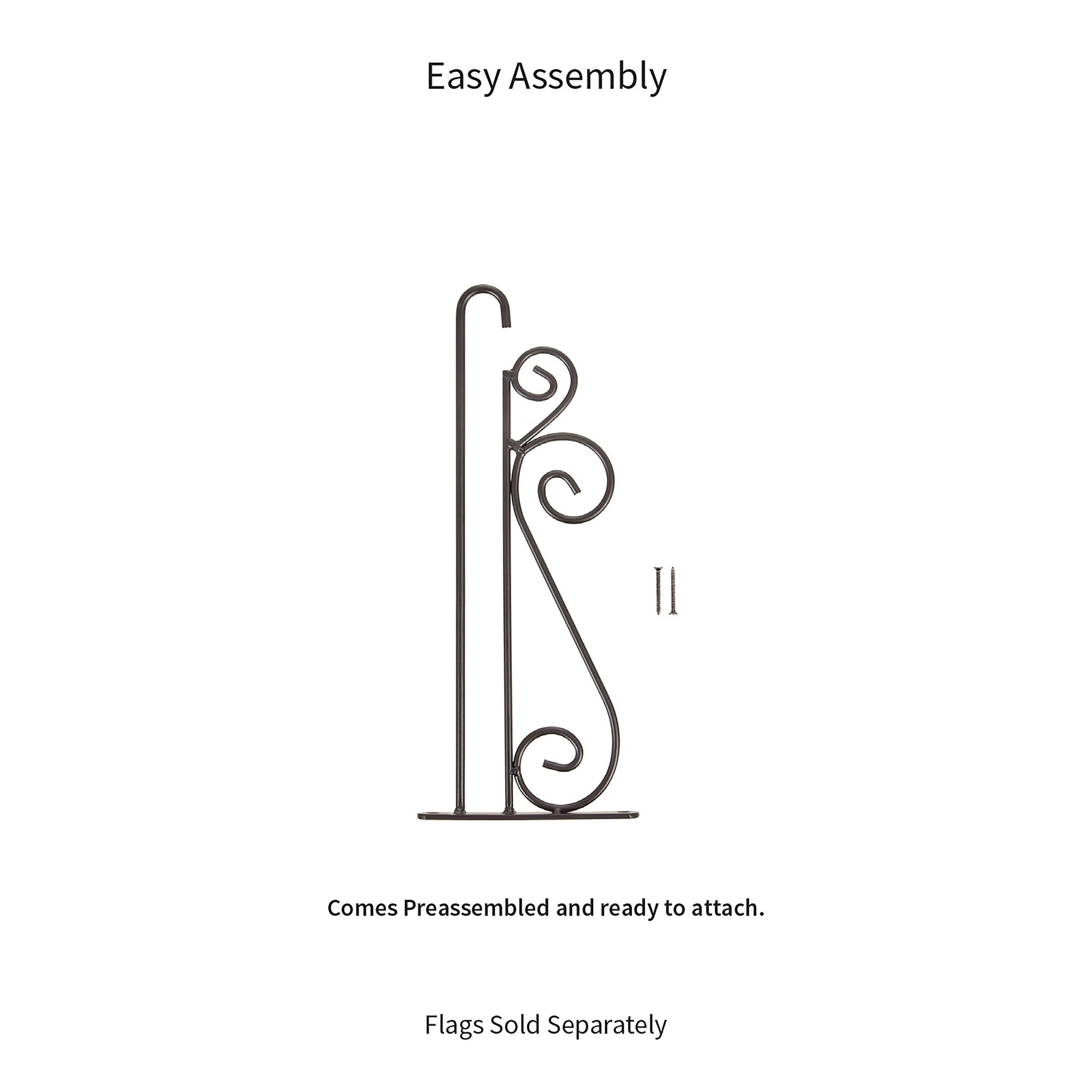 Swirl Wall-Mount Garden Flag Hanger - Tampa Home & Garden Store