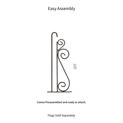 Swirl Wall-Mount Garden Flag Hanger - Tampa Home & Garden Store