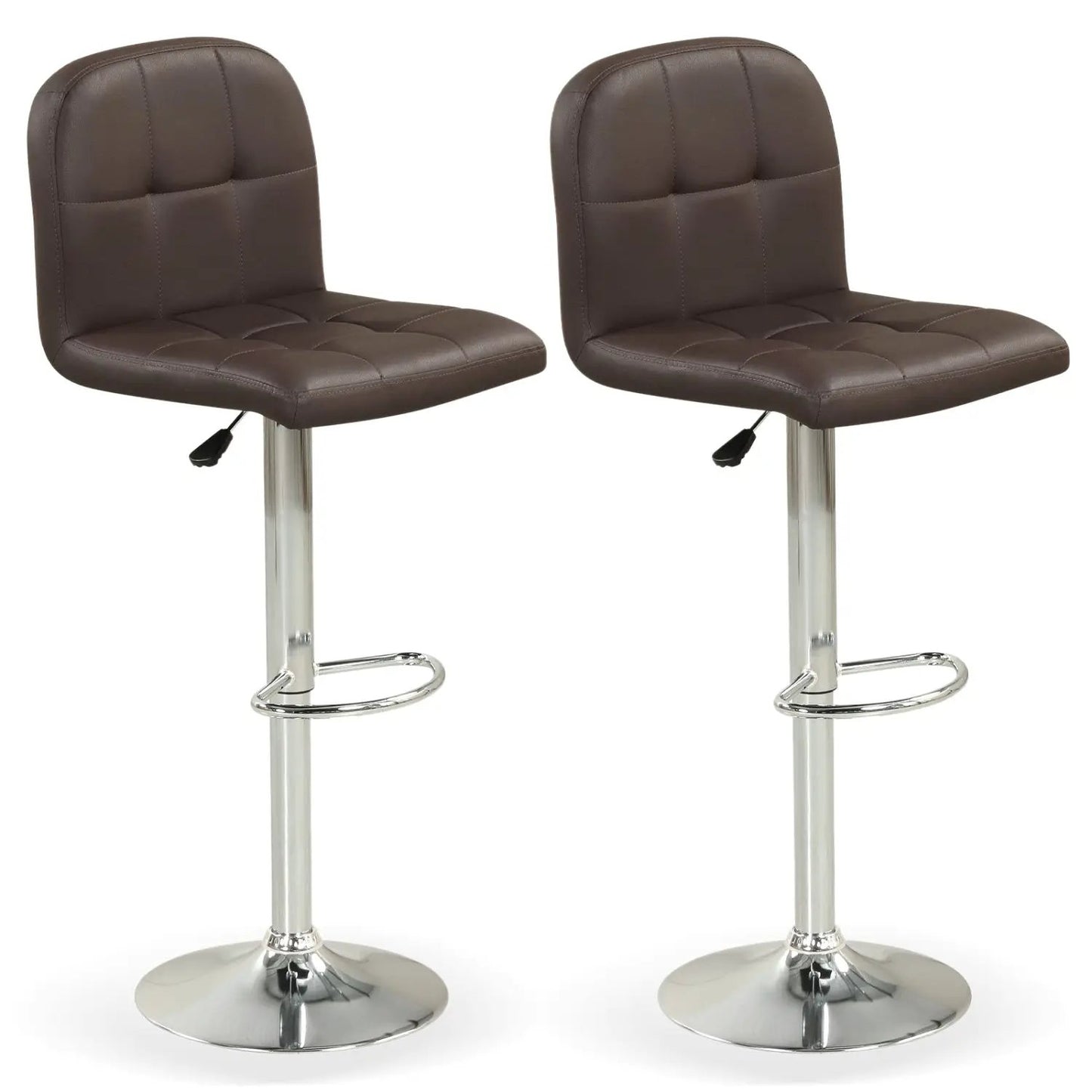 Swivel Bar Stools Set of 2 with Footrests