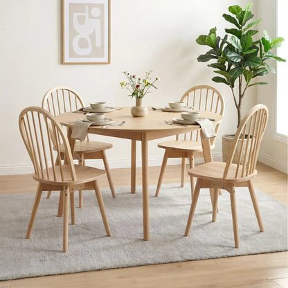 Swivel Windsor Dining Chairs Set of Four