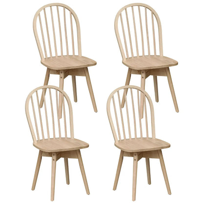 Swivel Windsor Dining Chairs Set of Four