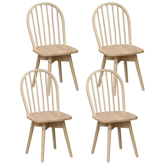 Swivel Windsor Dining Chairs Set of Four
