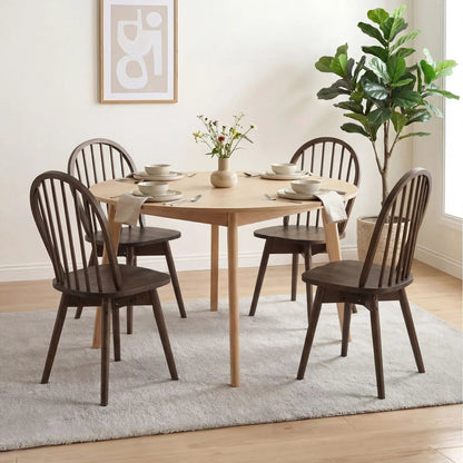 Swivel Windsor Dining Chairs Set of Four