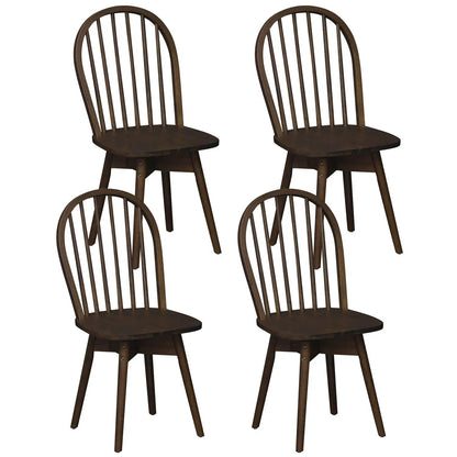 Swivel Windsor Dining Chairs Set of Four
