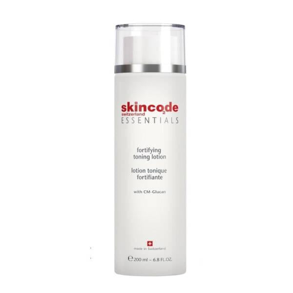 Skincode Toning Lotion makeup remover bottle; white container with red Skincode logo on Tampa Home & Garden Store