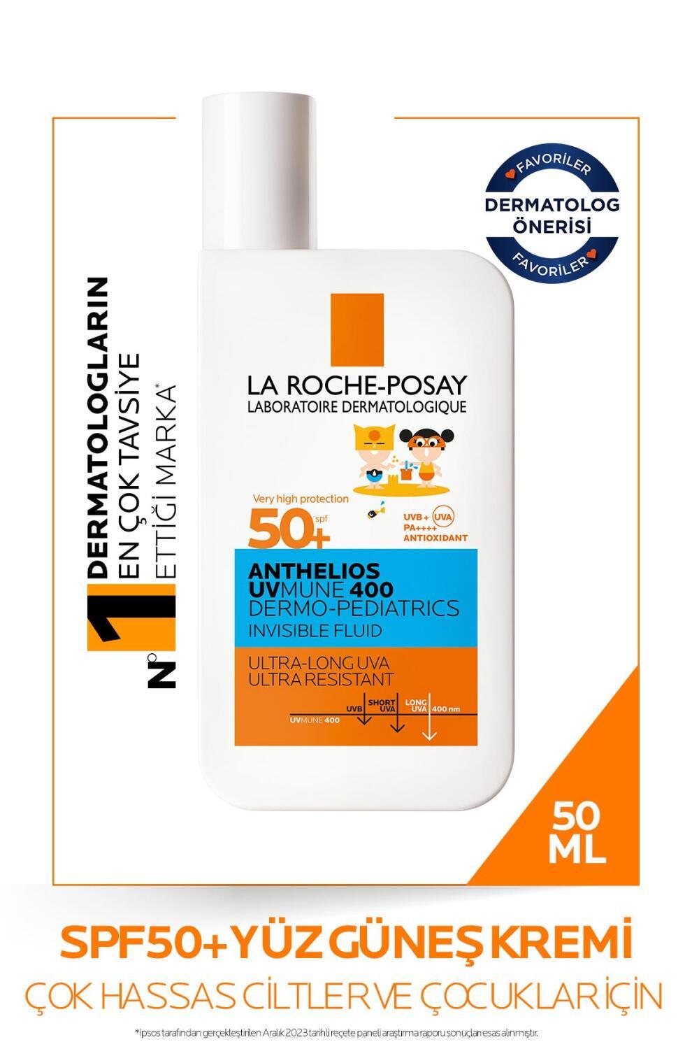 La Roche-Posay Anthelios Dermo-Pediatrics sunscreen SPF50+ 50 ml with orange logo on Tampa Home & Garden Store