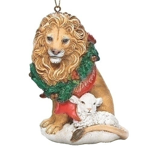 Symbolic Lion and Lamb Ornament - Tampa Home & Garden Store