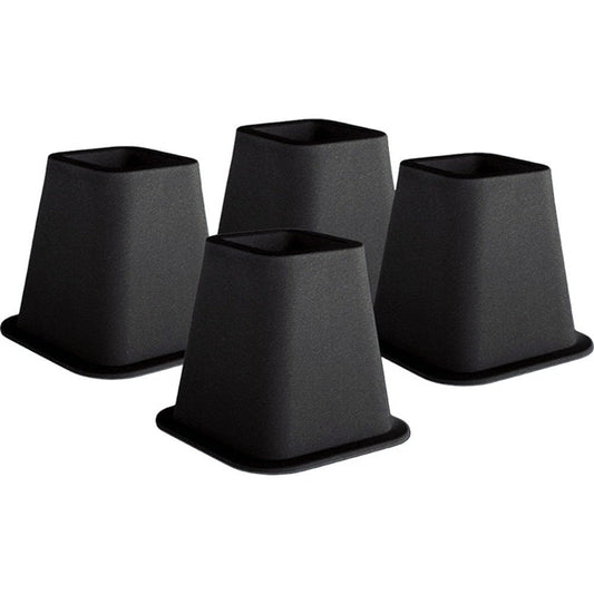 6-inch High Bed Risers in Black - 4-Pack - Tampa Home & Garden Store