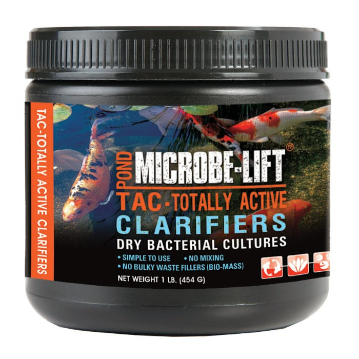 Microbe-Lift TAC powdered bacteria jar with black bottle and orange label Rivendell Distribution on Tampa Home & Garden Store
