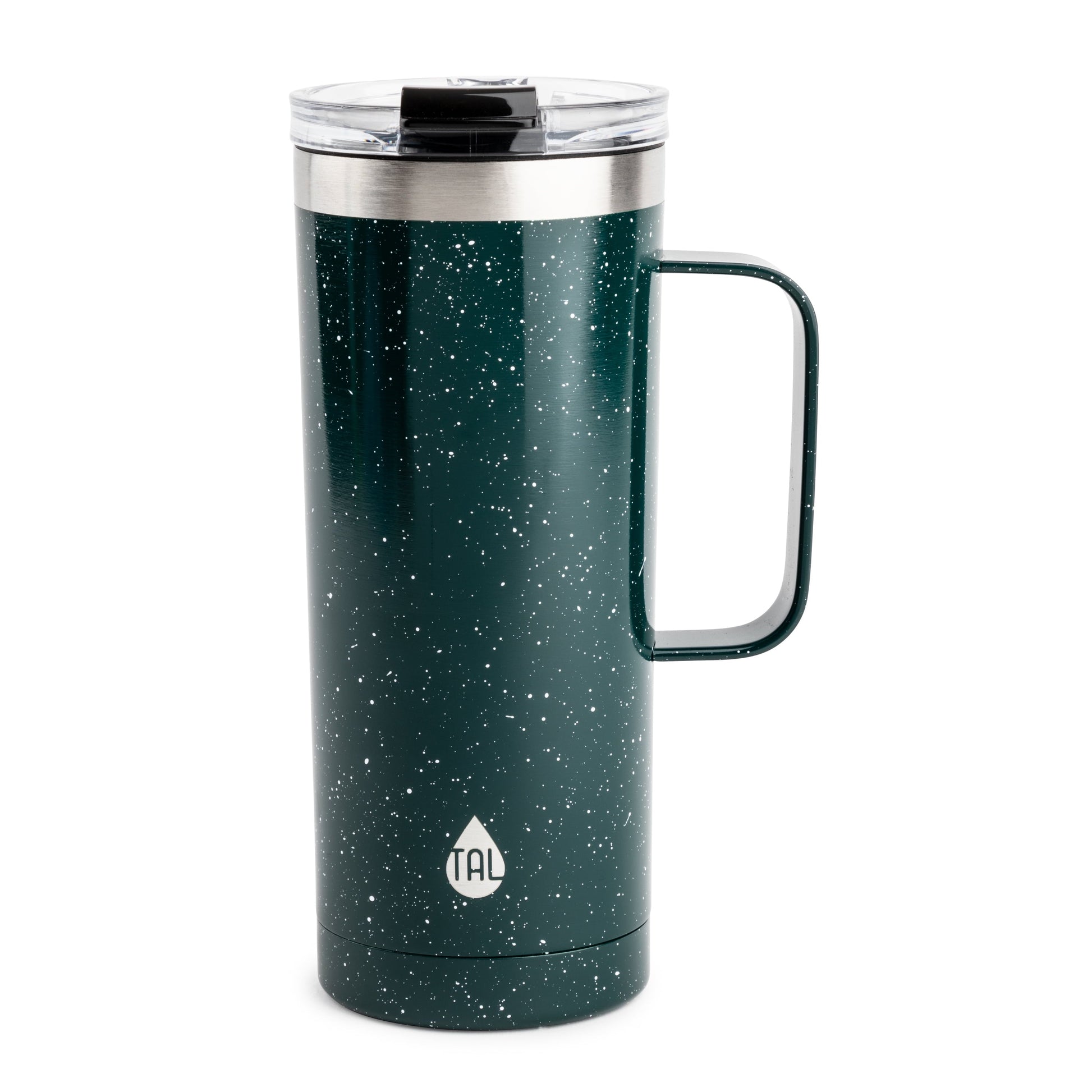 TAL Stainless Steel Mountaineer Travel Mug – 20 oz, Teal Speckle - Tampa Home & Garden Store