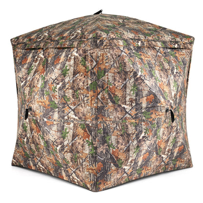 270° See-Through Hunting Blind Tent in camouflage, GemGear with silent magnetic door on Tampa Home & Garden Store