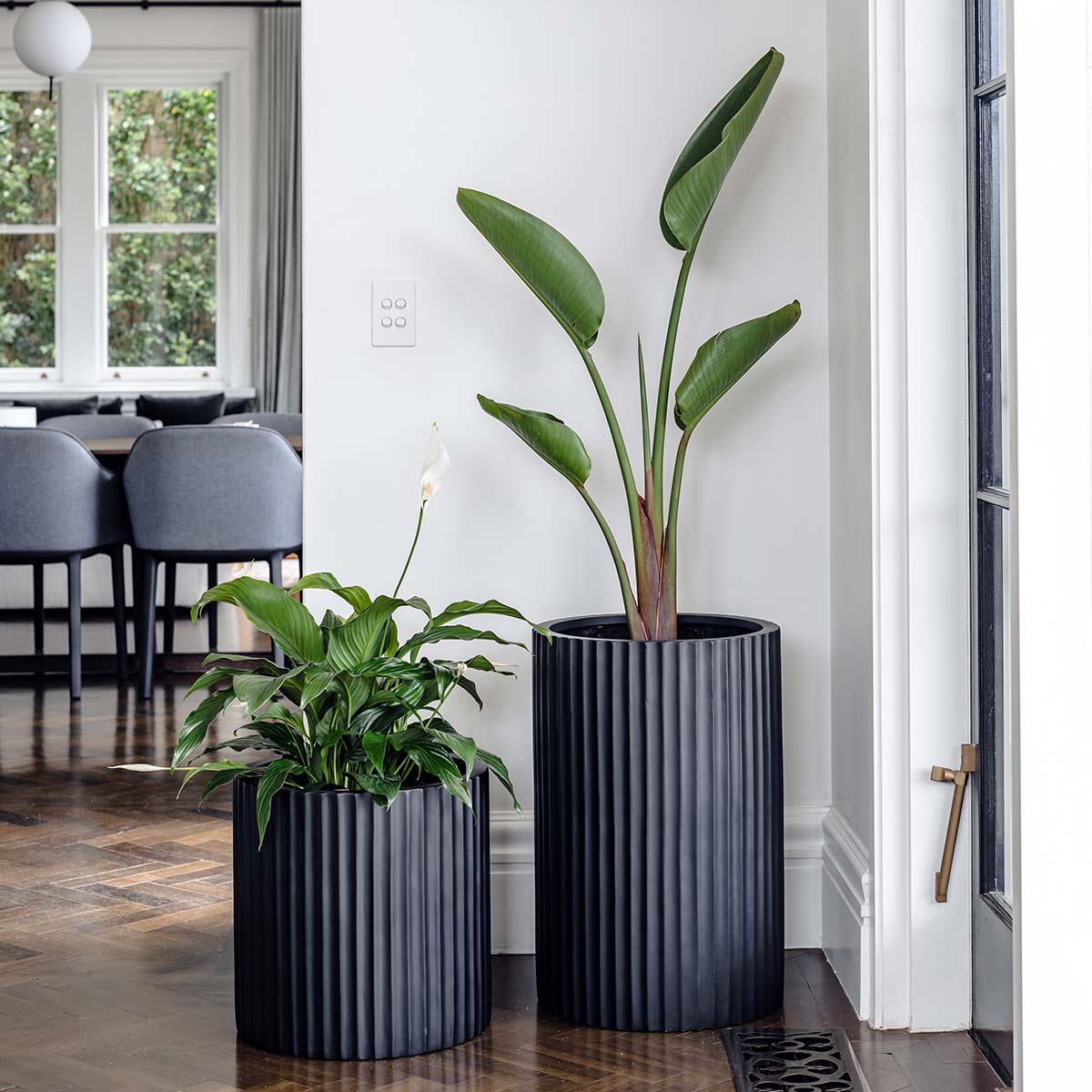 The Ribbed Loob Tall Planter | Fluted Column Cluster Pot
