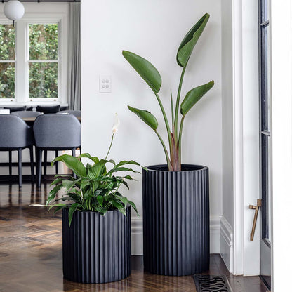 The Ribbed Loob Tall Planter | Fluted Column Cluster Pot