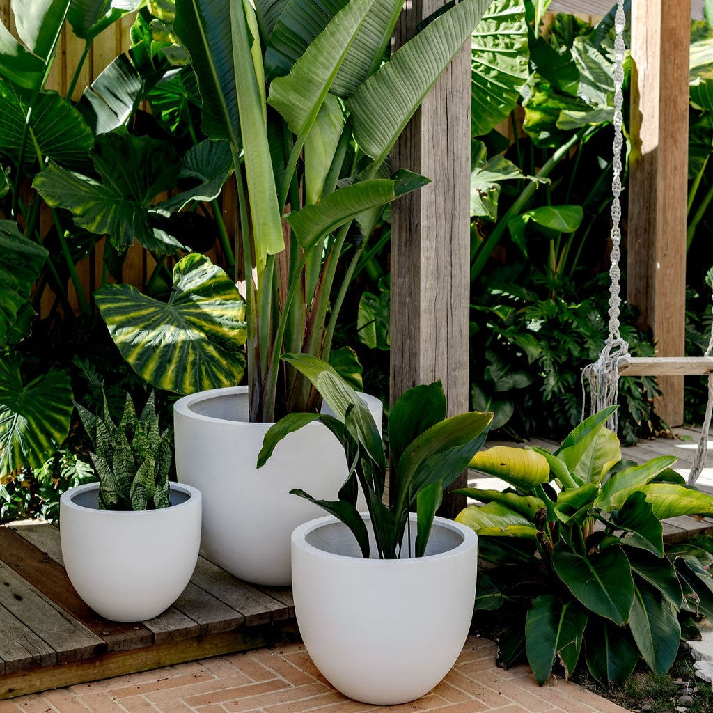 The Tub Egg-Shaped Planter | Classic Fiberglass Pot