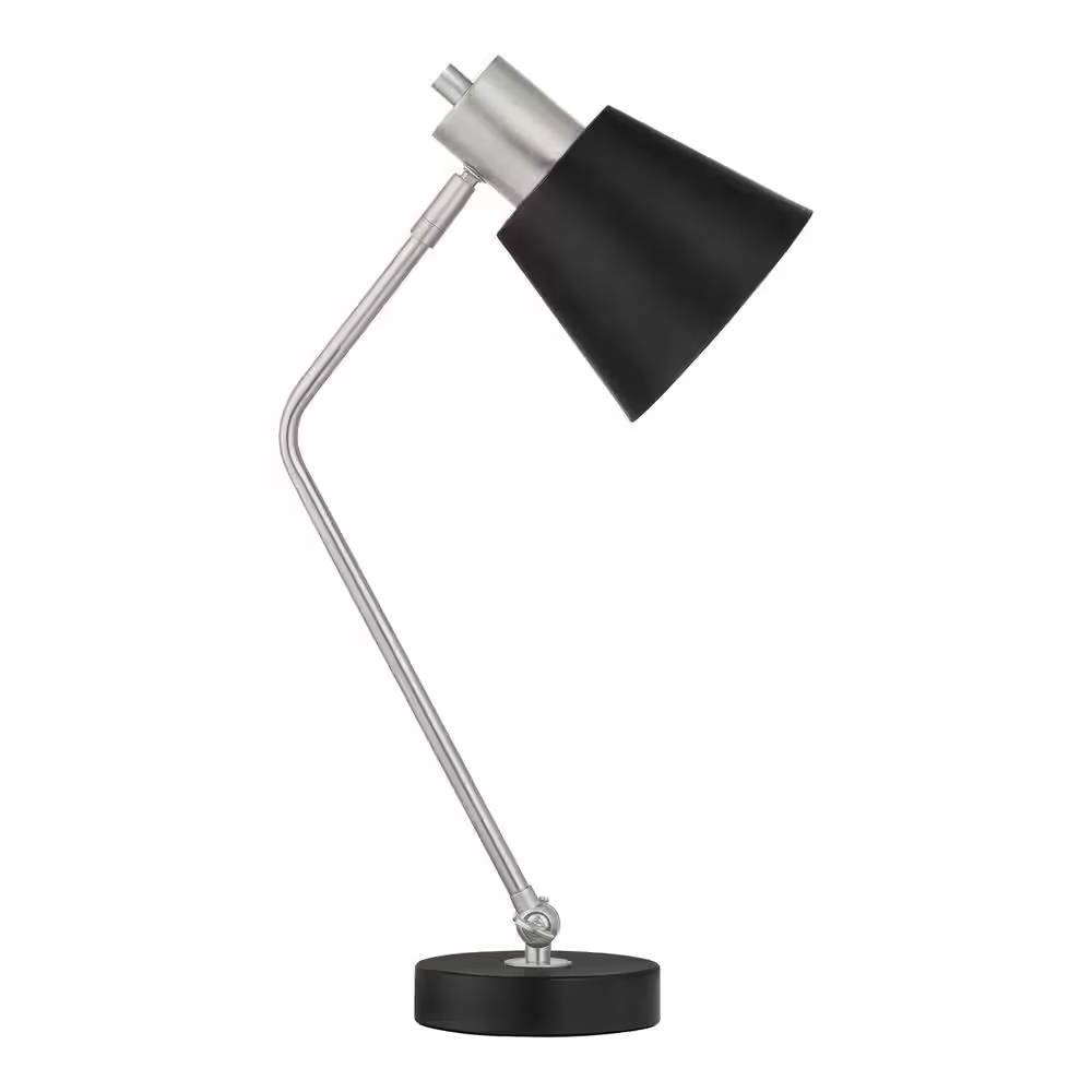 Lámpara de mesa Simple Modern Metal con pantalla negra e inclinación ajustable