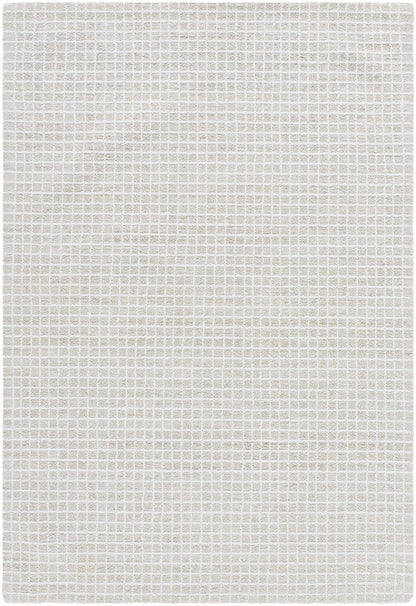Anahid Bone Area Rug Clearance by Boutique Rugs beige grid-patterned rug on Tampa Home & Garden Store