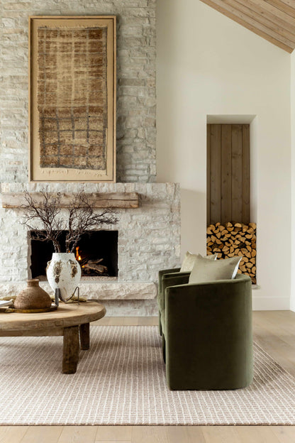 Anahid Bone Area Rug by Boutique Rugs in neutral bone tones on Tampa Home & Garden Store