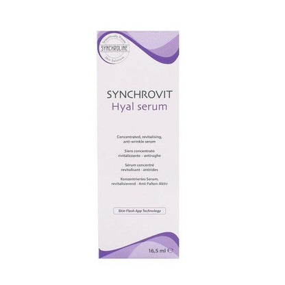 Synchrovit Hyal serum box white with purple accents 16.5 ml skincare by Beauty Care Bag on Tampa Home & Garden Store