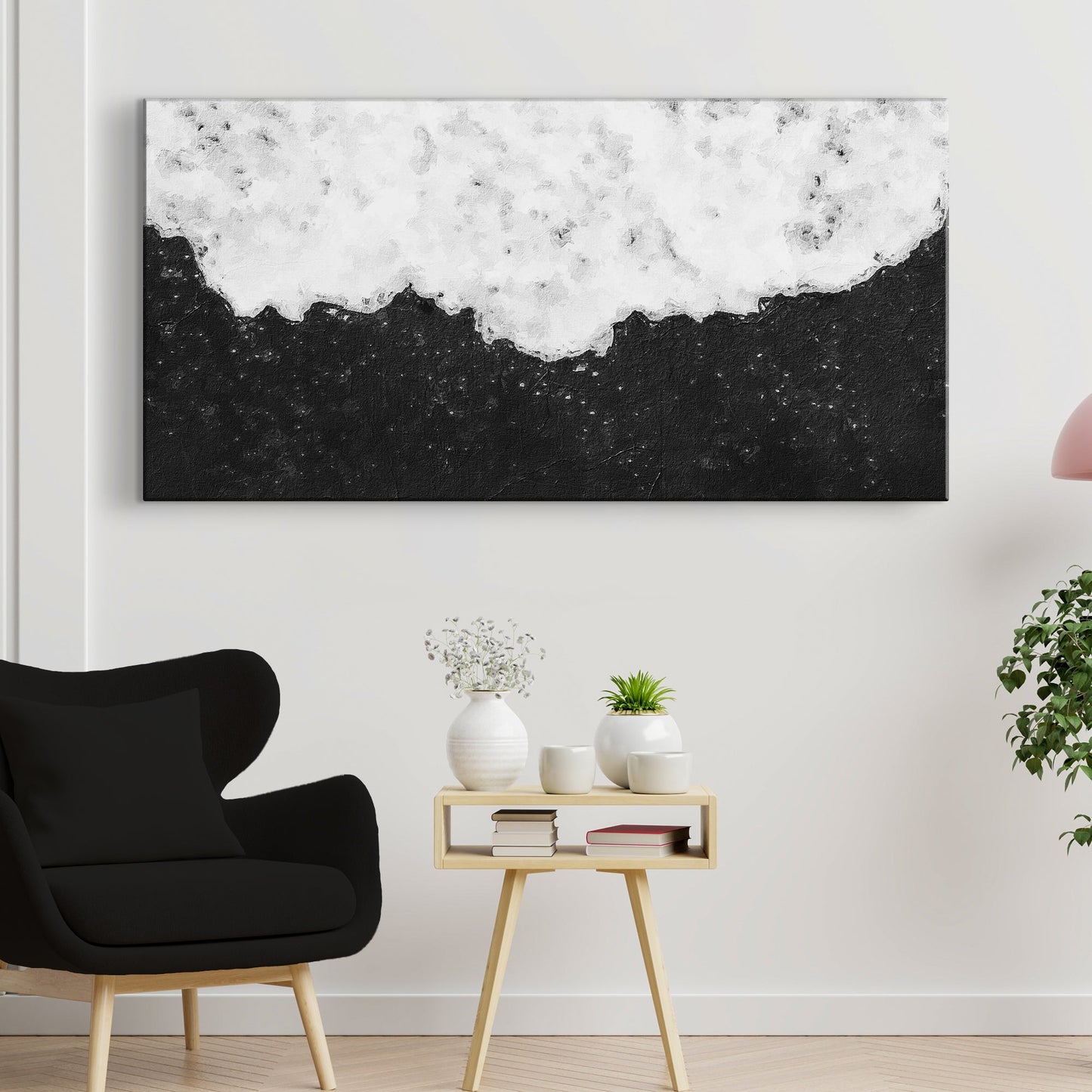 Black And White Painting Canvas Wall Art by Tailored Canvases Crafting Canvas on Tampa Home & Garden Store