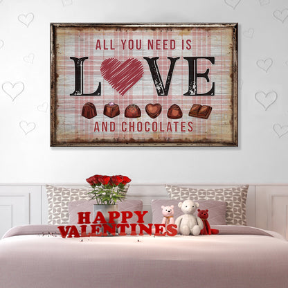 Valentine’s Day Sign XIII canvas for crafting decor by Tailored Canvases on Tampa Home & Garden Store