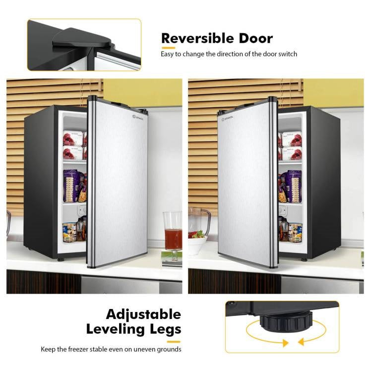 Congelador Portátil Mini Moderno y Compacto de 0.08 m³ para Hogar, Cocina, Dormitorio