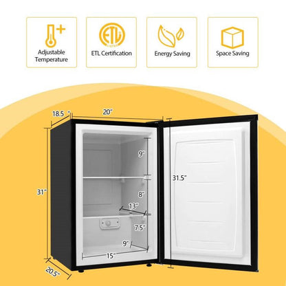 Congelador Portátil Mini Moderno y Compacto de 0.08 m³ para Hogar, Cocina, Dormitorio