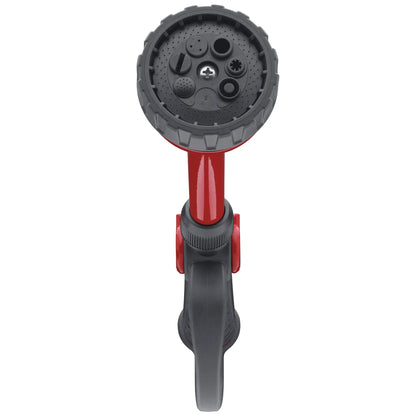 Pro Flo 7-Pattern Watering Wand head with red handle and black nozzle base on Tampa Home & Garden Store