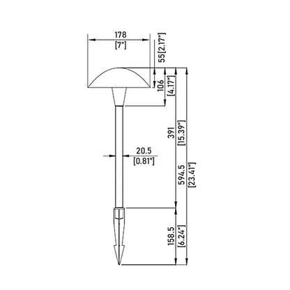 Paquete de 6 luces LED para caminos de paisaje ALPCC06 de 5 W y 3 CCT, luces de camino modernas de bajo voltaje de 12 V