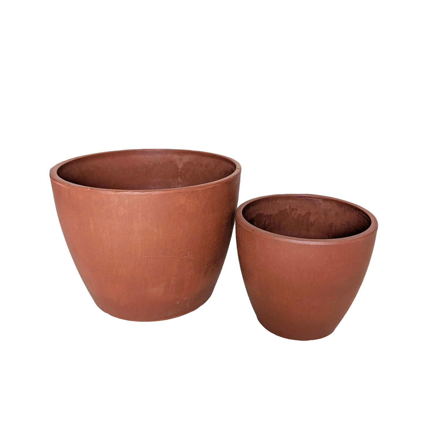 Black and Terracotta Eco Pots set of 3 plant pots in varying sizes on Tampa Home & Garden Store