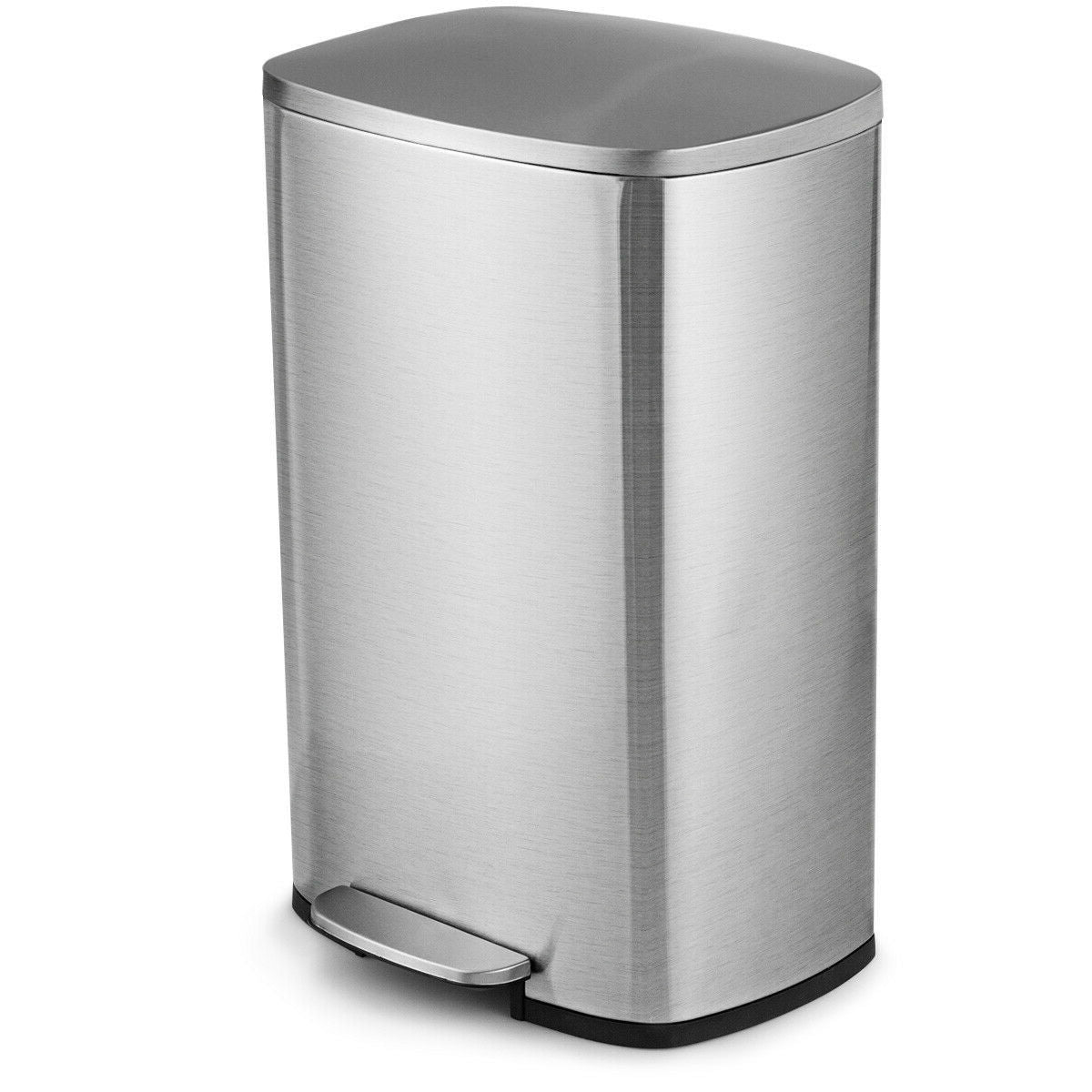 Bote de Basura de Cocina Moderno de Acero Inoxidable de 13 Galones con Pedal